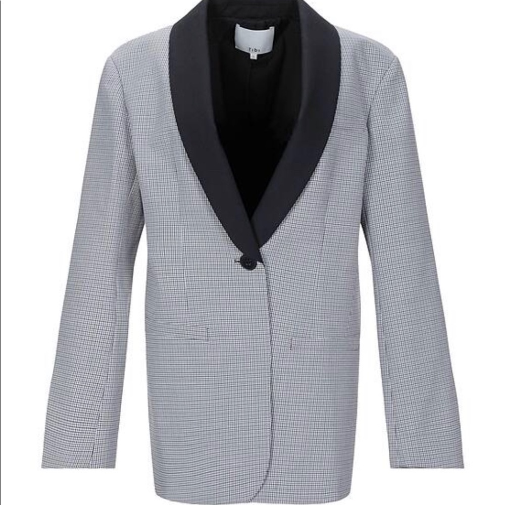 Tibi Hoods tooth Sartorial Oversized Jacket • Fits 8 10 Medium